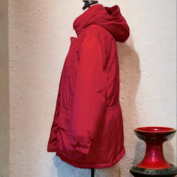 EDDIE BAUER Red Goose Down Coat - Picture 2 of 10